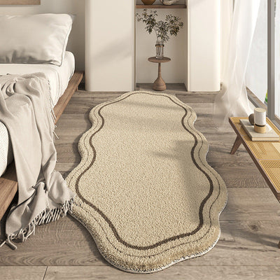 Japanese-style Household Bedroom Irregular-shaped Cashmere-look Modern Minimalist Floor Mat