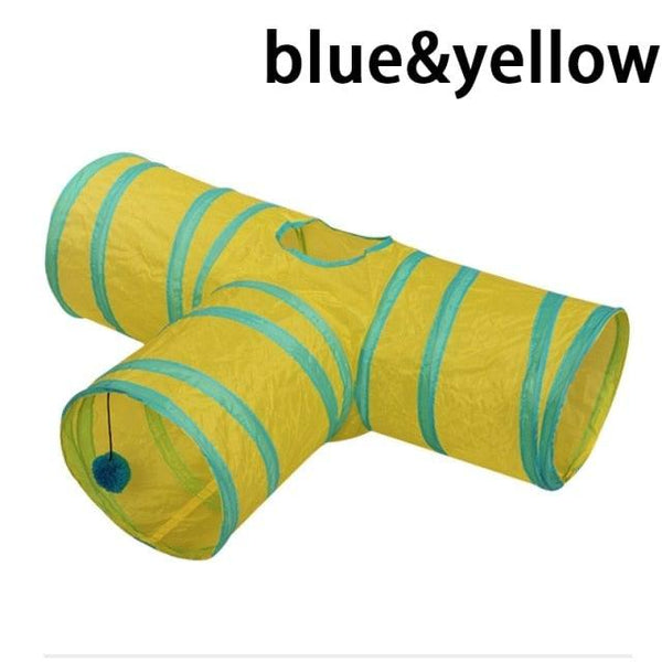 2/3/4/5 Holes Pet Cat Tunnel Toys Foldable Pet Cat Kitty Training Interactive Fun Toy For Cats Rabbit Animal Play Tunnel Tube For Cats Tunnels for Indoor Cats Cat Tube Collapsible 3 Way Pet Tunnel Great Toy for Cats