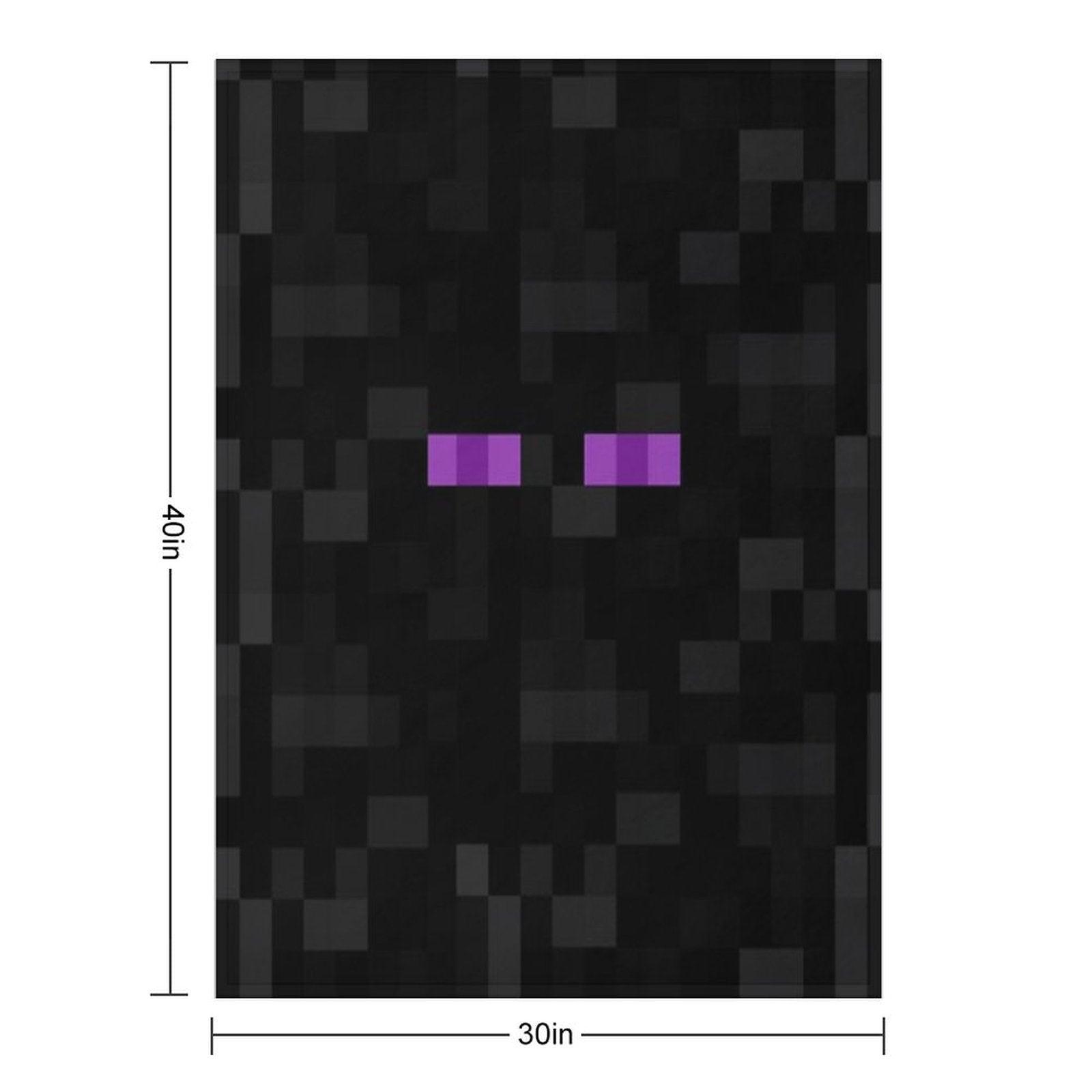 Enderman Pattern Throw Blanket