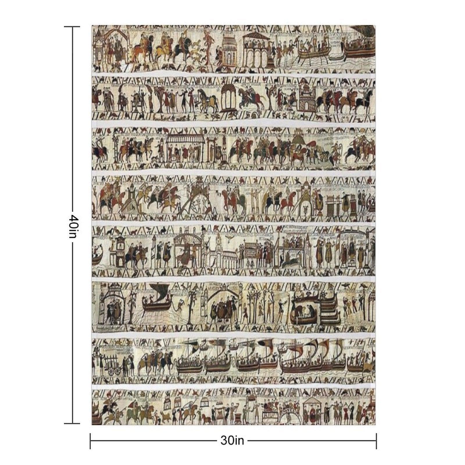 THE BAYEUX TAPESTRY Throw Blanket