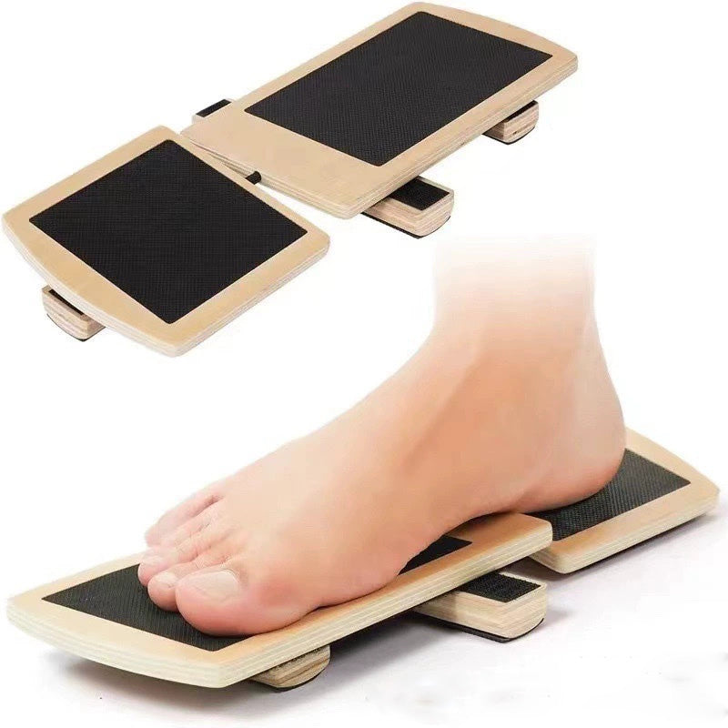 Solid Wood Incline Stretcher Wooden Posture Corrector Calf Foot Stretching Board Straight Leg Standing Stretching Board
