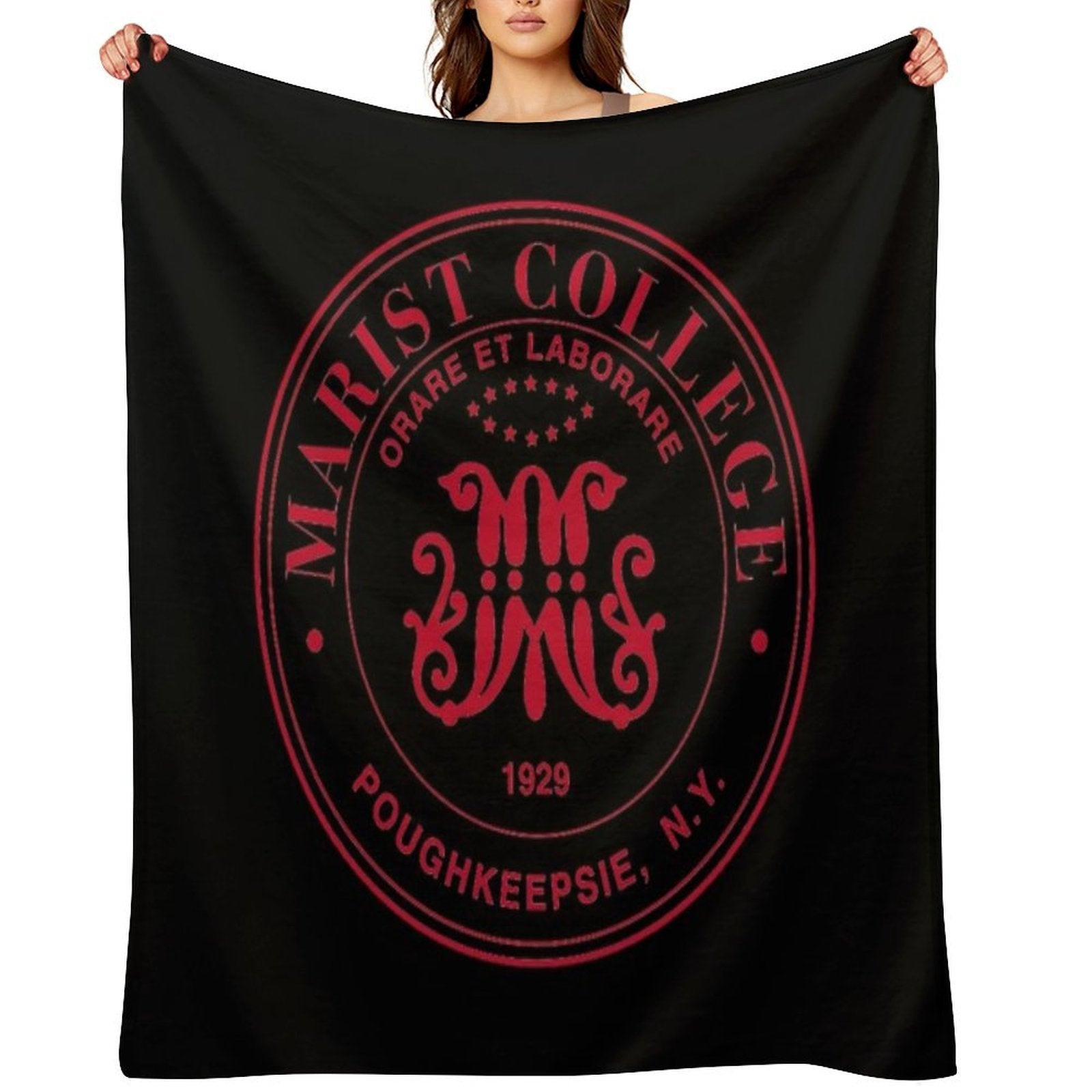 Logo Marist College Durable Throw Blanket