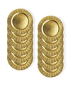 Gold Burst Charger Plate Set, 12 Pieces