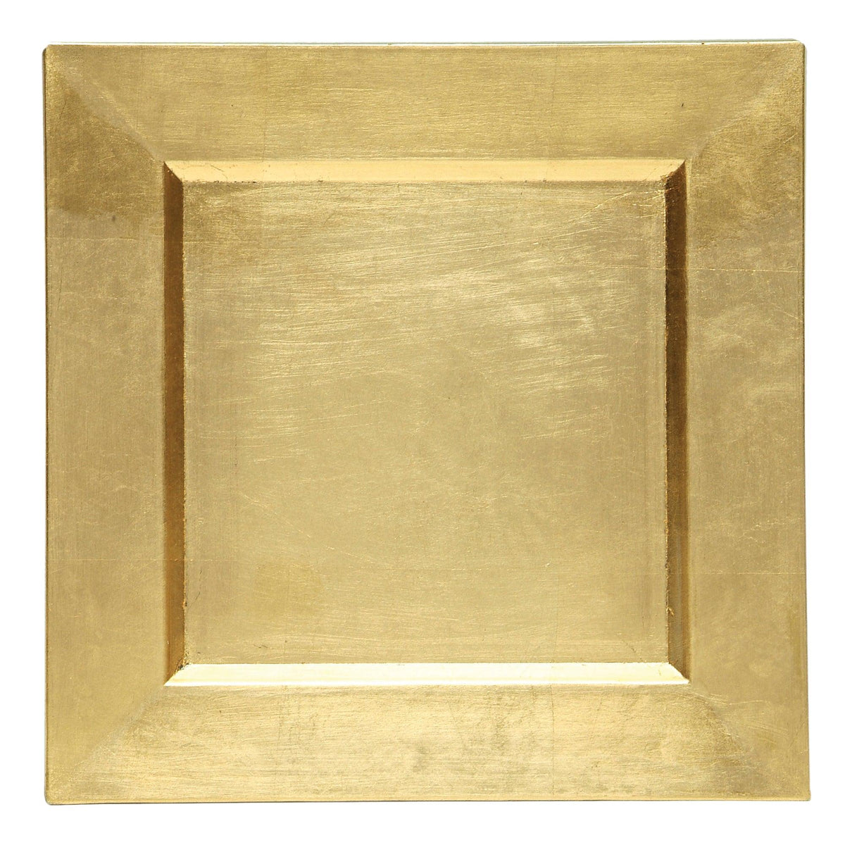 GOLD SQUARE CHARGER PLATE 13