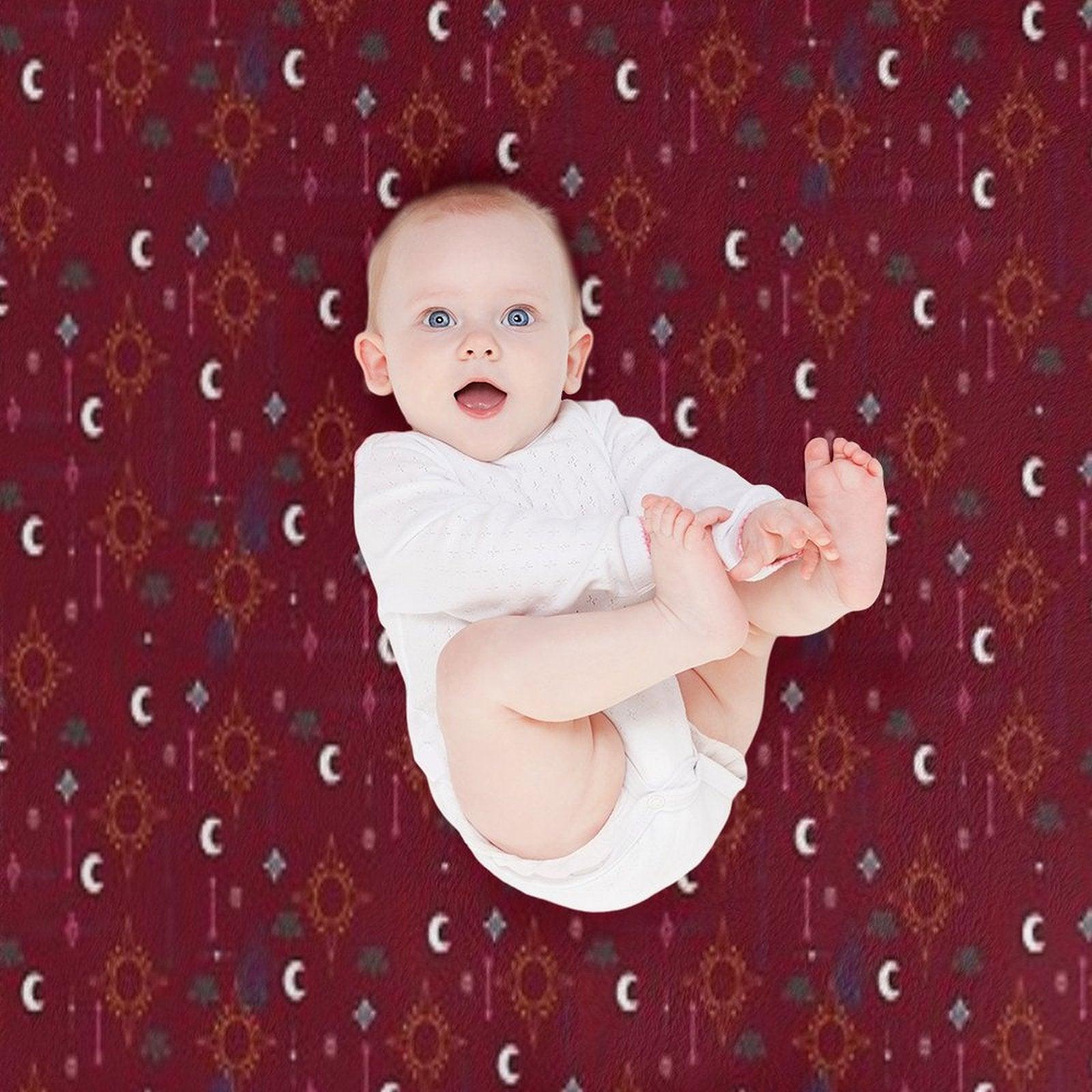 Mollymauk Tealeaf Pattern Throw Blanket