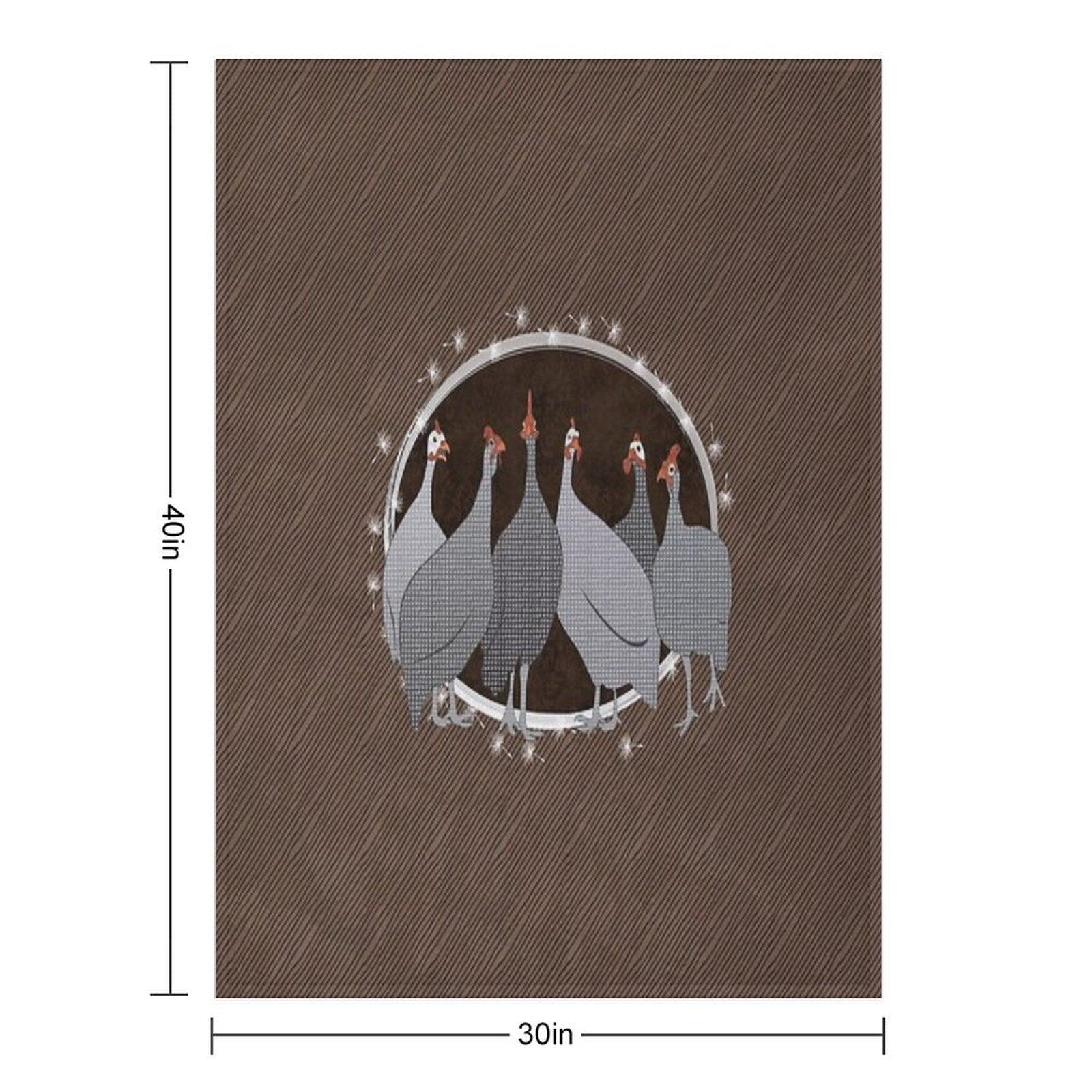 Helmeted Guineafowl Throw Blanket