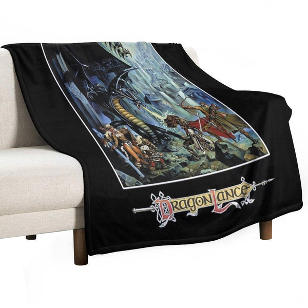 Dragonlance Advanced Dungeons & Dragons of Despair Classic  Essential Comfort Throw Blanket