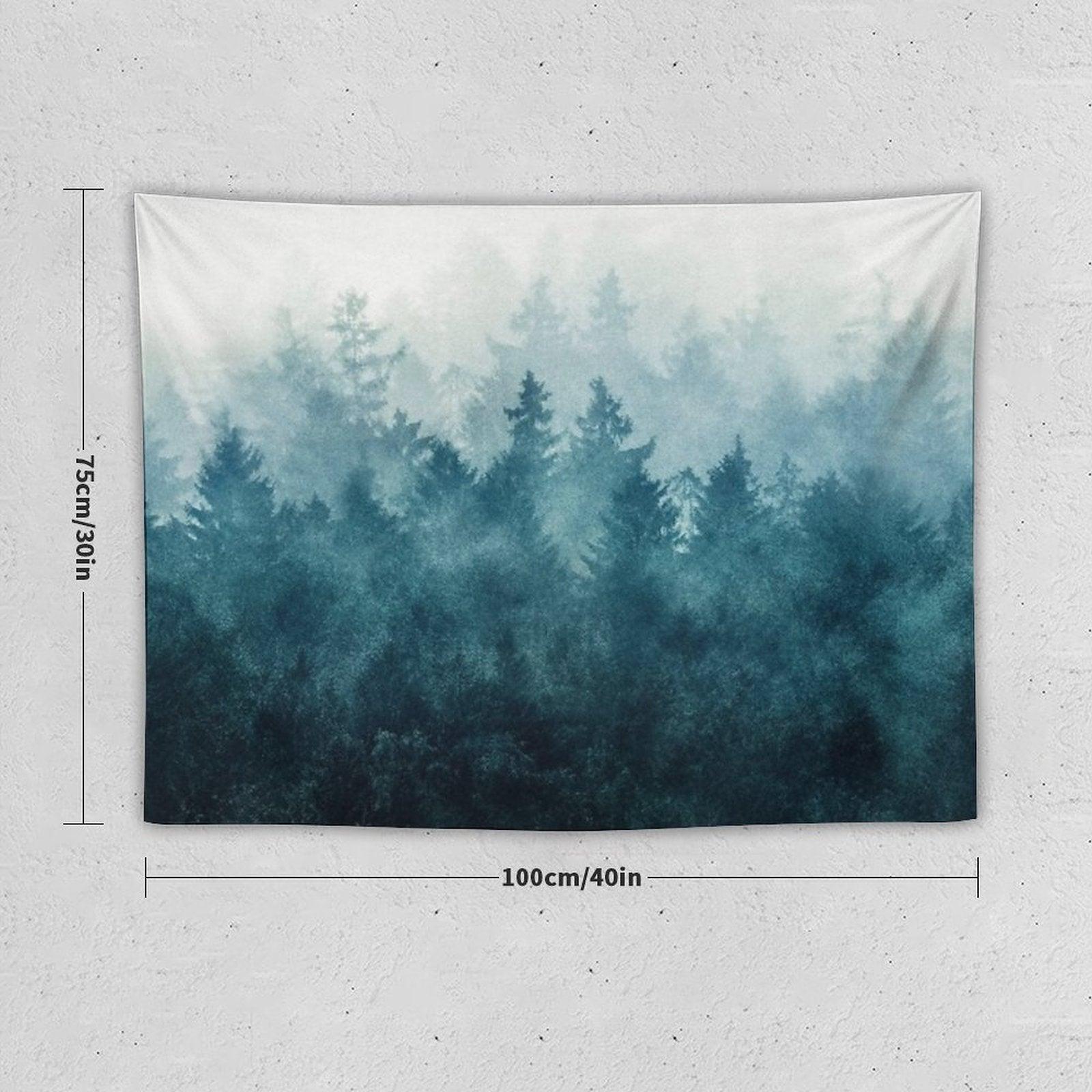 The Heart Of My Heart  So Far From Home In A Misty Foggy Fall Wilderness Forest Tapestry