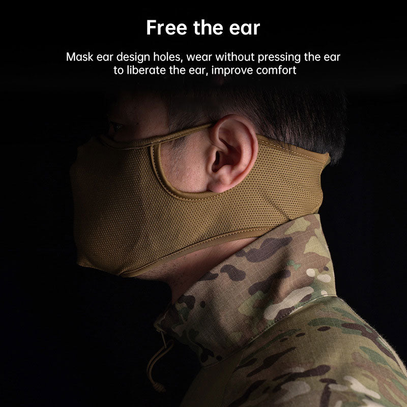 WoSporT shooting mask silicone mask tactical multifunctional cycling half face breathable face protection mask