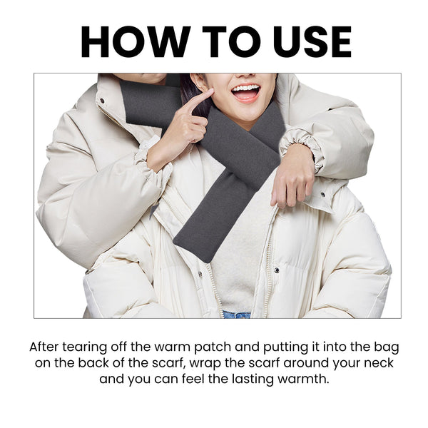 HouKea Heating Scarf, Winter Neck Protector Hot Compress Neck Cover Cold Anti-Freezing Warm Heat Scarf Warm Baby