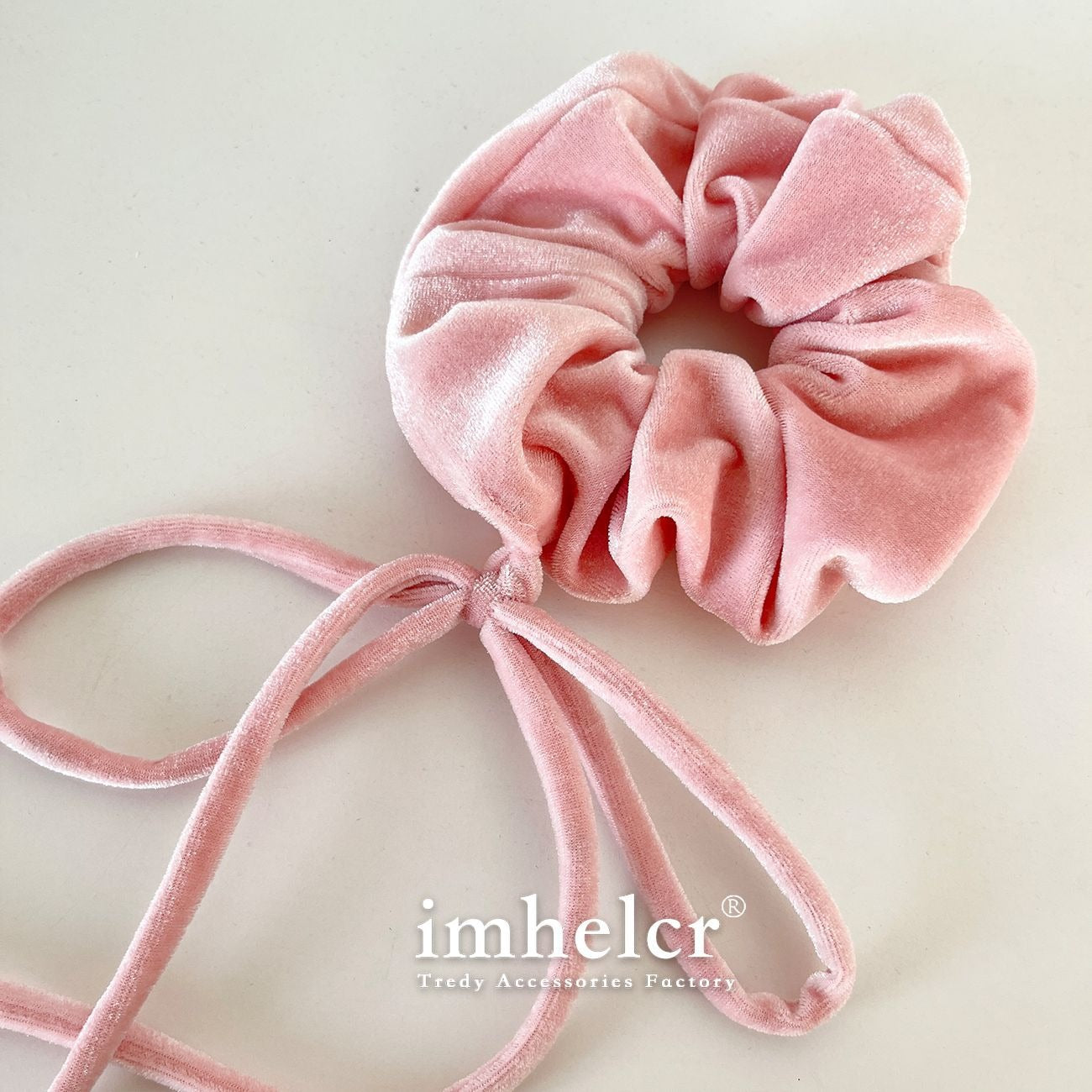 Vintage Velvet Long Ribbon Bow Large Intestine Hair Loop Head Rope Female