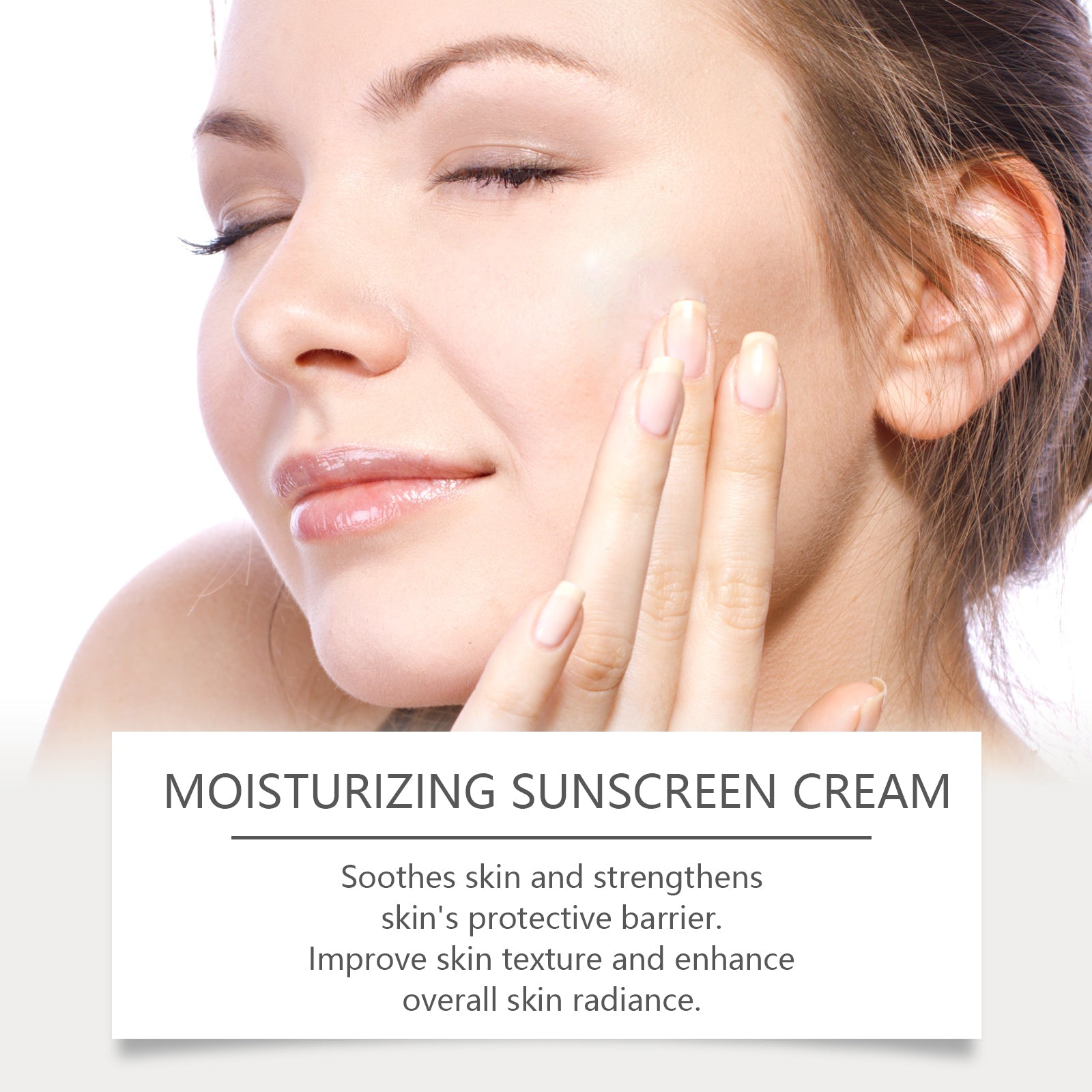 Moisturizing Protective Cream, Summer Outdoor Uv Isolation Protection Refreshing Skin Moisturizing Protective Cream