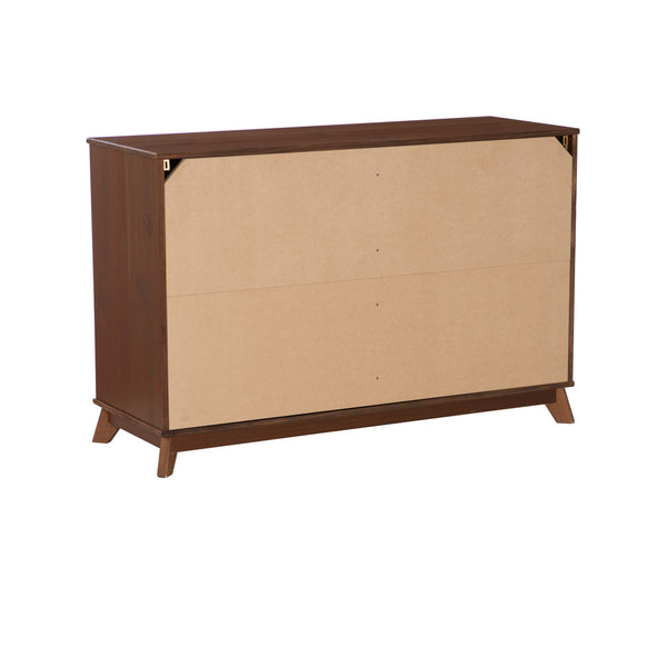 PORTIX WALNUT 6 DRAWER DRESSER
