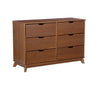PORTIX WALNUT 6 DRAWER DRESSER