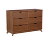 PORTIX WALNUT 6 DRAWER DRESSER