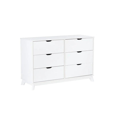 PORTIX WHITE 6 DRAWER DRESSER