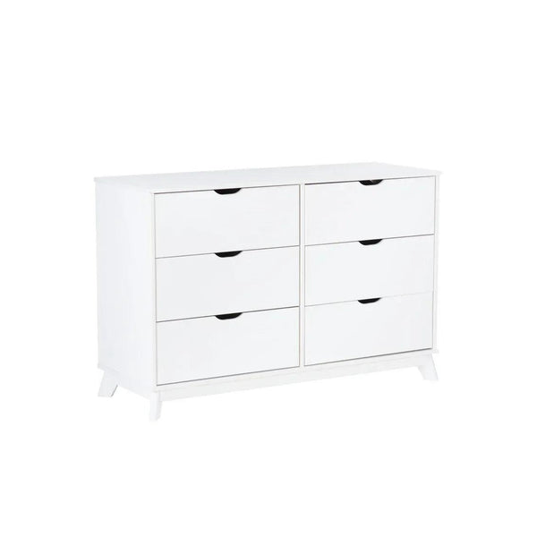 PORTIX WHITE 6 DRAWER DRESSER - Gifts for You 'n Me