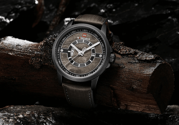 Men's Waterproof Business Style Watch With Unique  Backgrounds Luxury Design Perfect Gift For Him