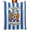 Kilmarnock Football Club Logo - Stripes Throw Blanket