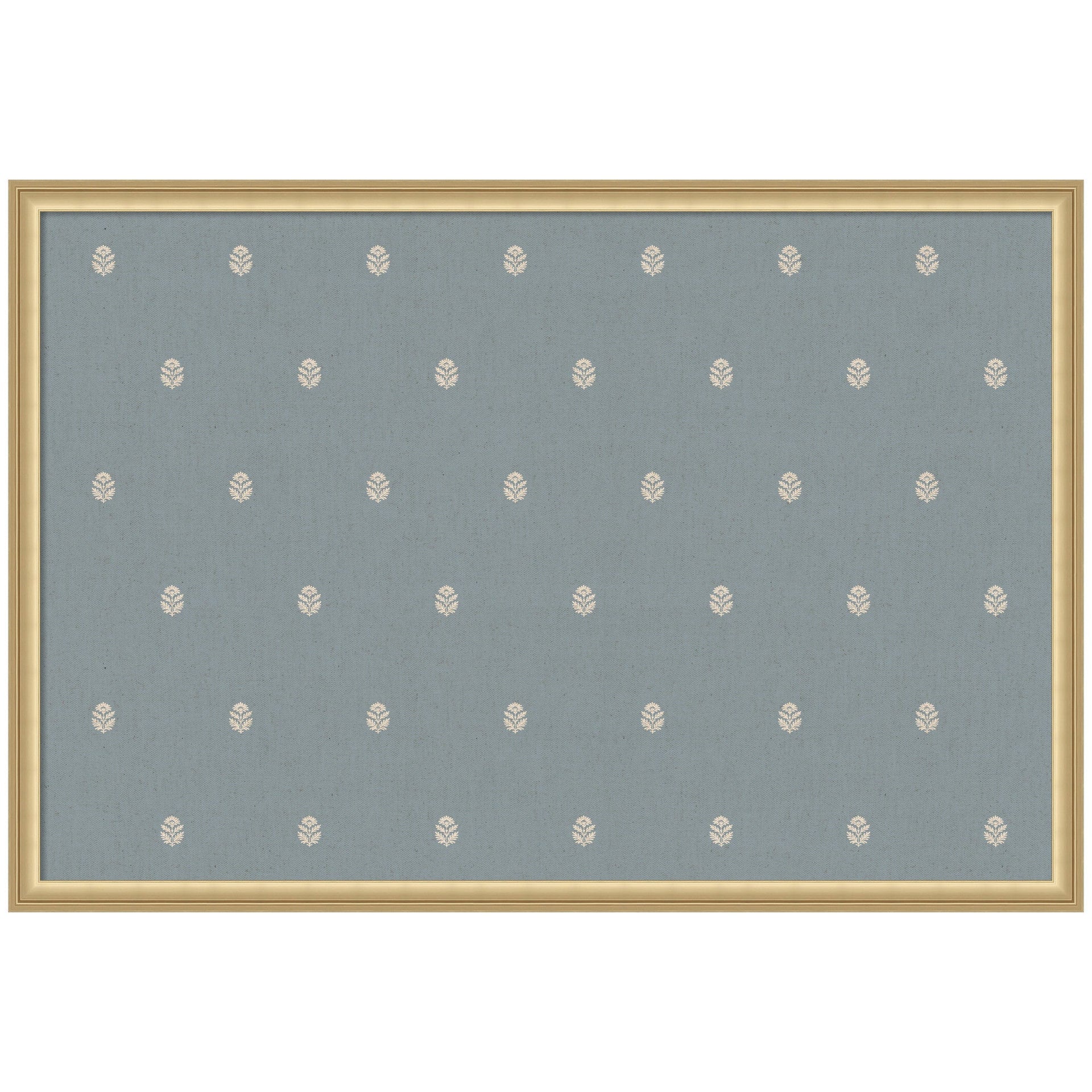 Pinboard Blue Botanical Block Print