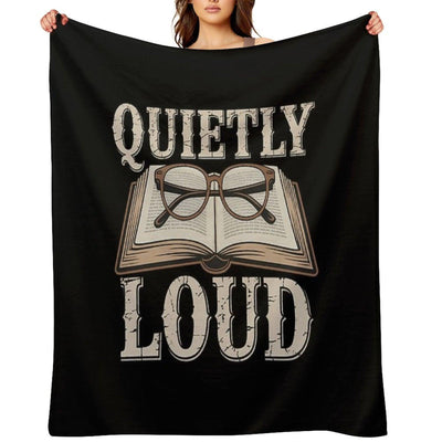 Academia - Quietly Loud Throw Blanket