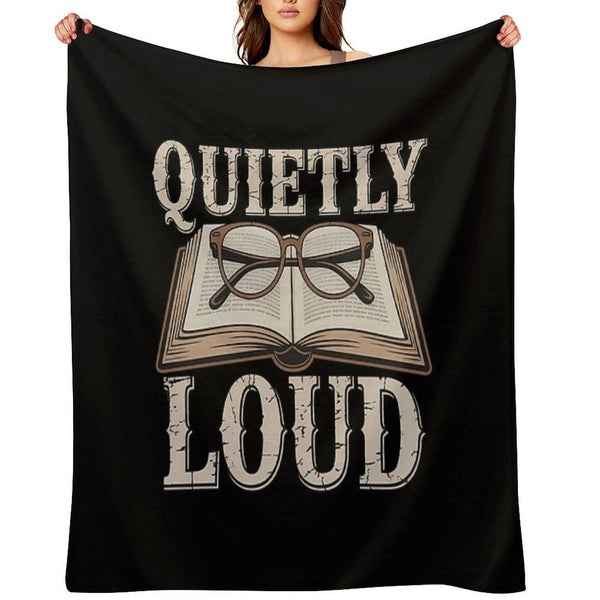 Academia - Quietly Loud Throw Blanket