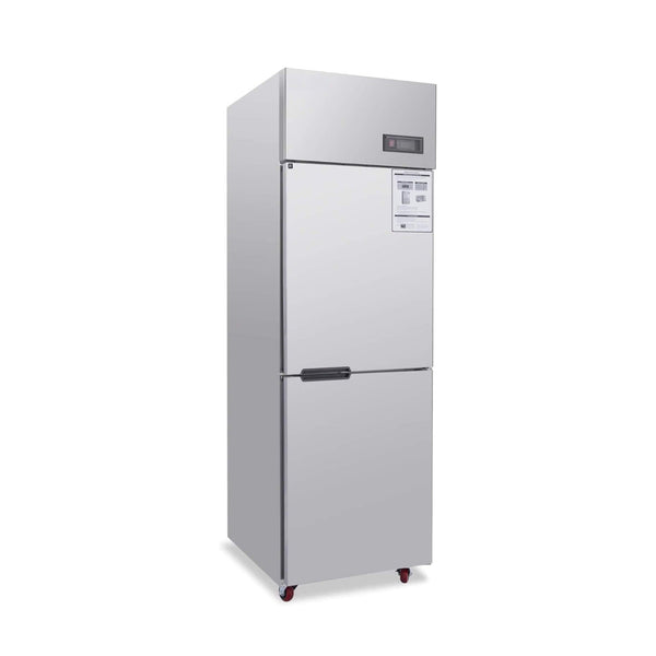 24-Inch Commercial 15 Cu.Ft Stainless Steel Reach-In Refrigerator With Two Split Doors (SAK67230)