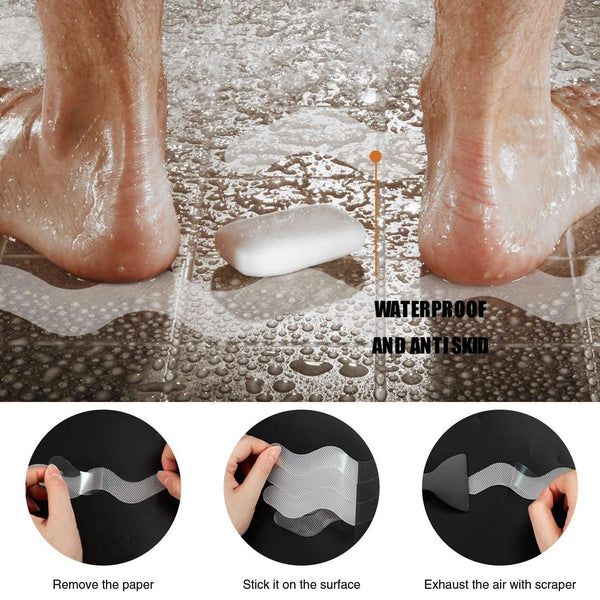 24-Piece: Safe Tub Strips Adhesive Non-Slip Shower Stickers Set