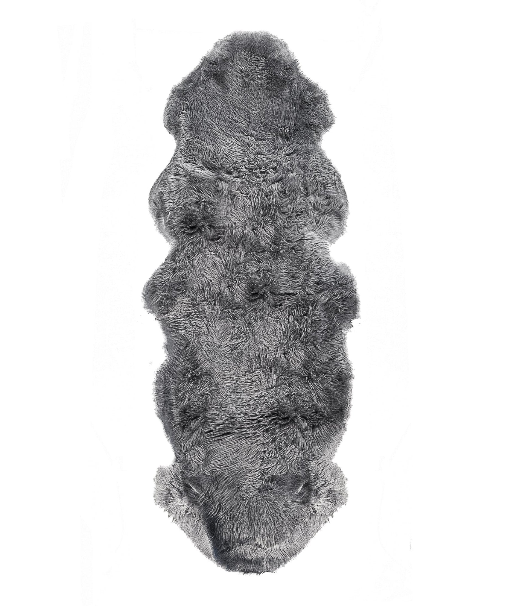Gray Double Sheepskin Area Rug - 24