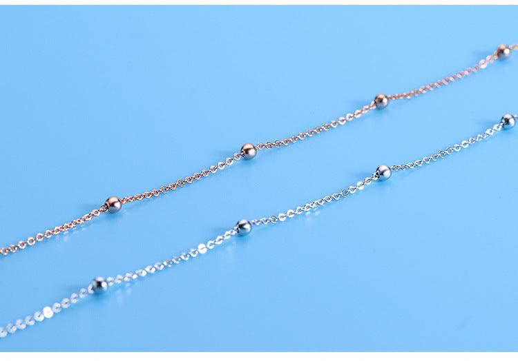 Round Beads Beanie Spacer Beads Choker Necklace
