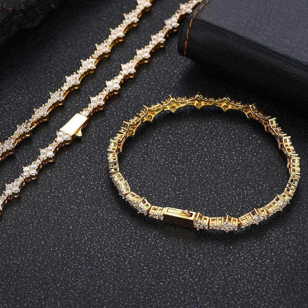 Zircon Tennis Fashion Brand Ornament Full Diamond Necklace