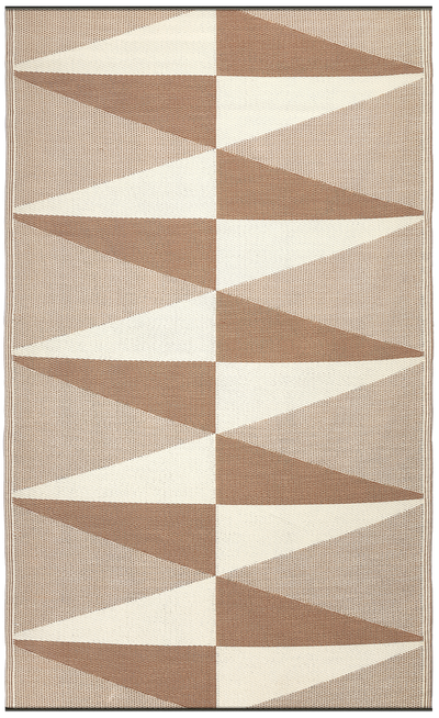 Tucson - Natural Modern Geometric Outdoor Rug for Patio