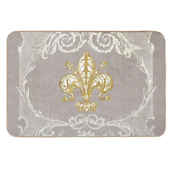 Fleur-de-lis, French, Fleur-de-lys Bath Mat