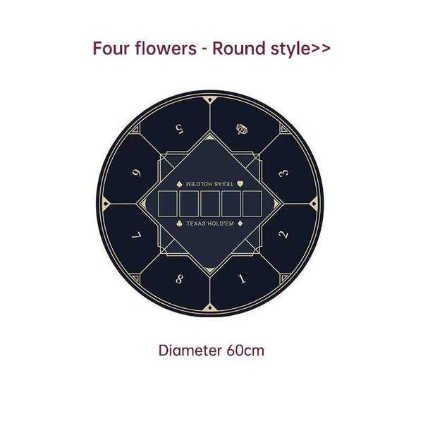 Dezhou playing card pad tablecloth table cushion square round chip rubber cushion playing card table top cushion