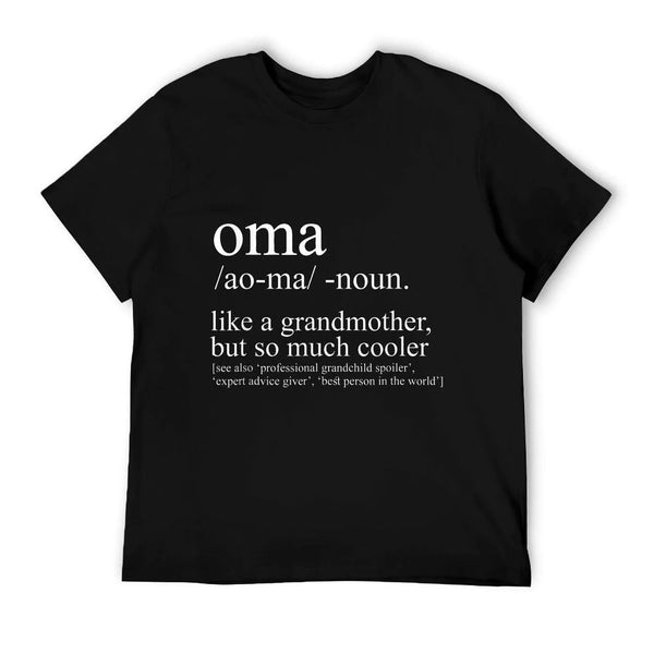 Oma Definition Funny Grandma Women Mother's Day Christmas T-Shirt