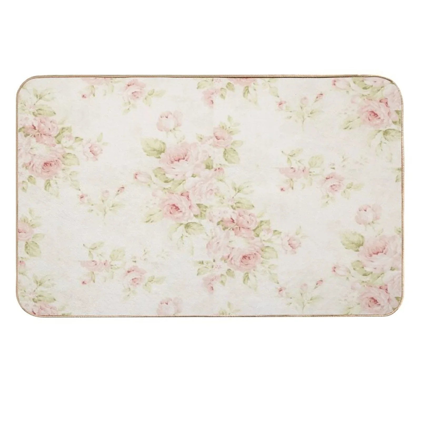 Flowers  Fade-Resistant Bath Mat