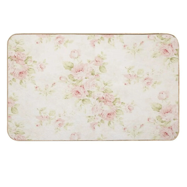 Flowers  Fade-Resistant Bath Mat