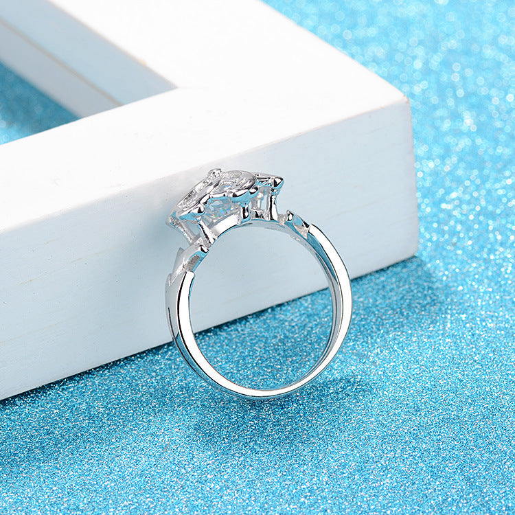 Galadriel Nenya Ring of Water Hobbit Elf Three Rings Great Rings Fashion Women Girl Jewelry High Quality Fan Gift