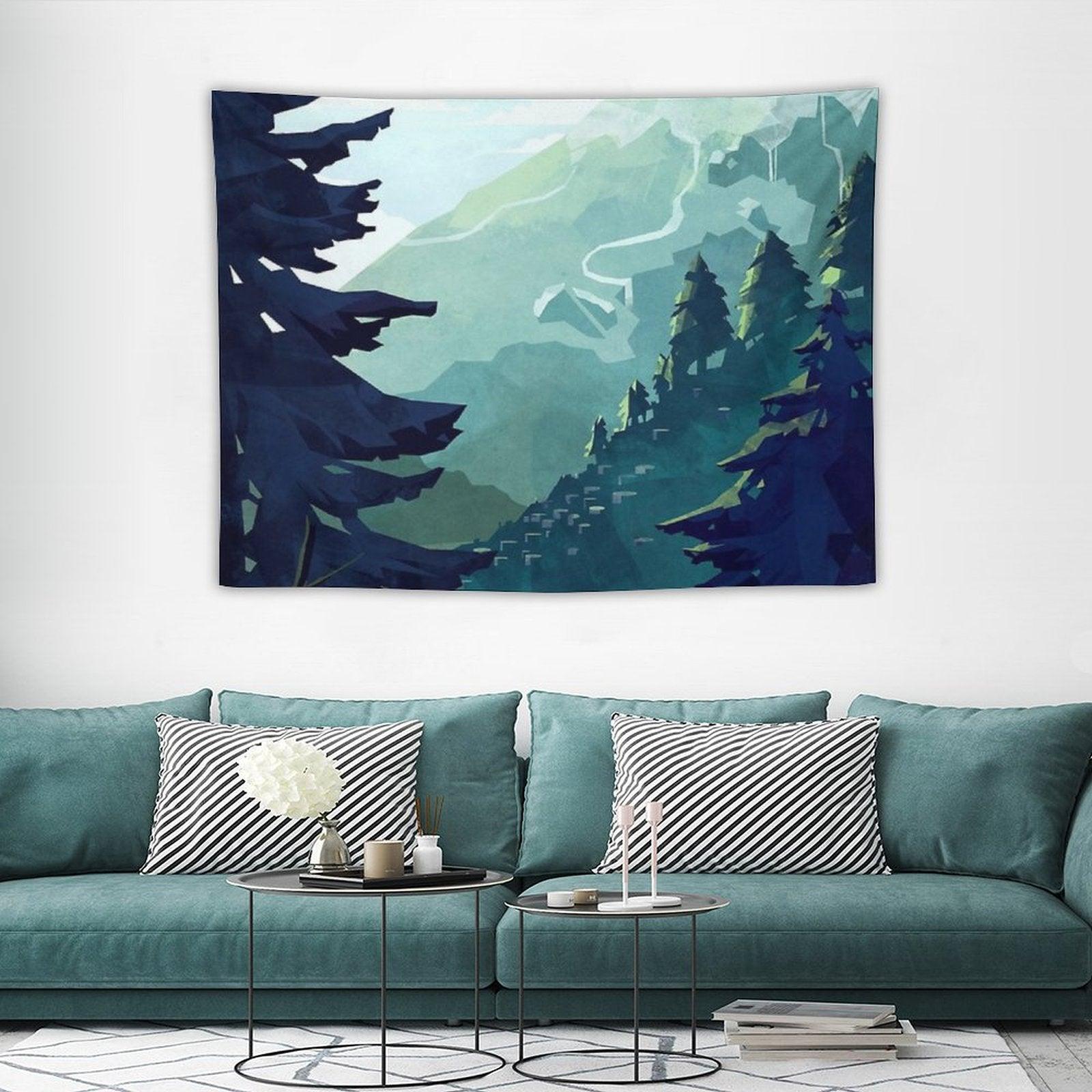 Canadian Mountain Tapestry