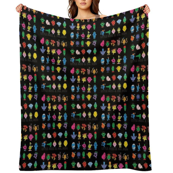 Little Miss Mr. Men Lightweight Throw Blanket