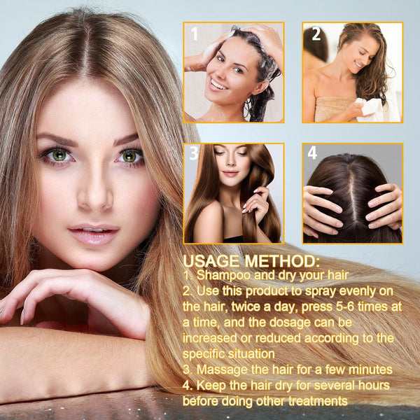 Biotin Hair Growth Spray, Strong Anti-Rip Repair Hair Care And Root Stabilization Spray