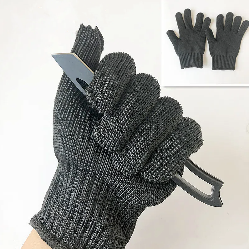 Strengthen the protection of anti cutting gloves, including strong anti knife cutting, self-protection, anti glass scratch, and anti knife cutting gloves, with a level of 5