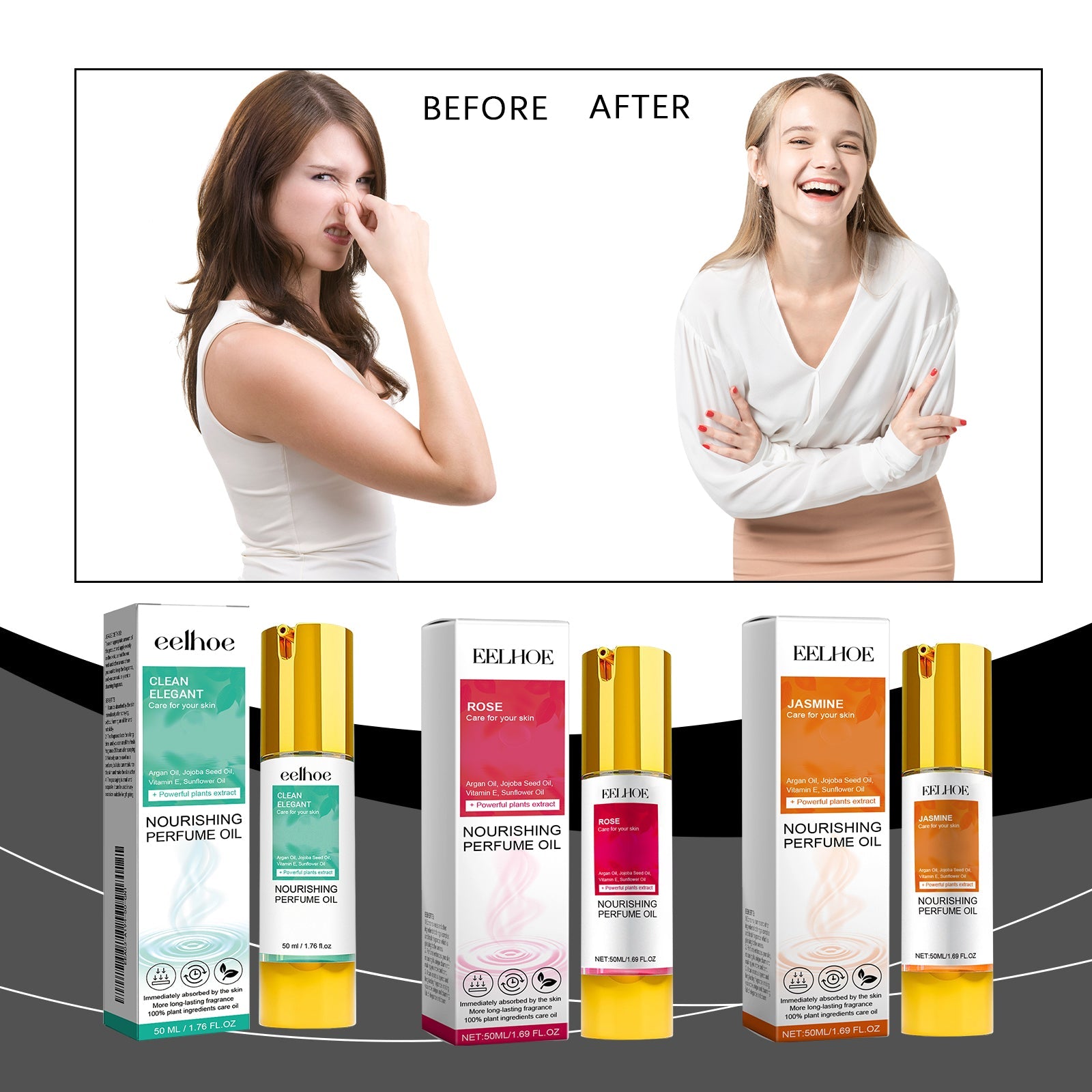 Ladies Fresh Perfume Series, Durable Light Fragrance Fresh Flower Fruit Dating Romantic Perfume