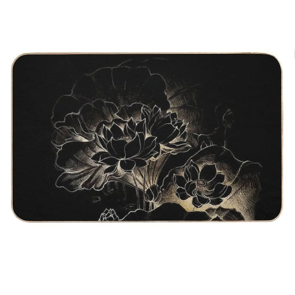 Gold Lotus Bath Mat
