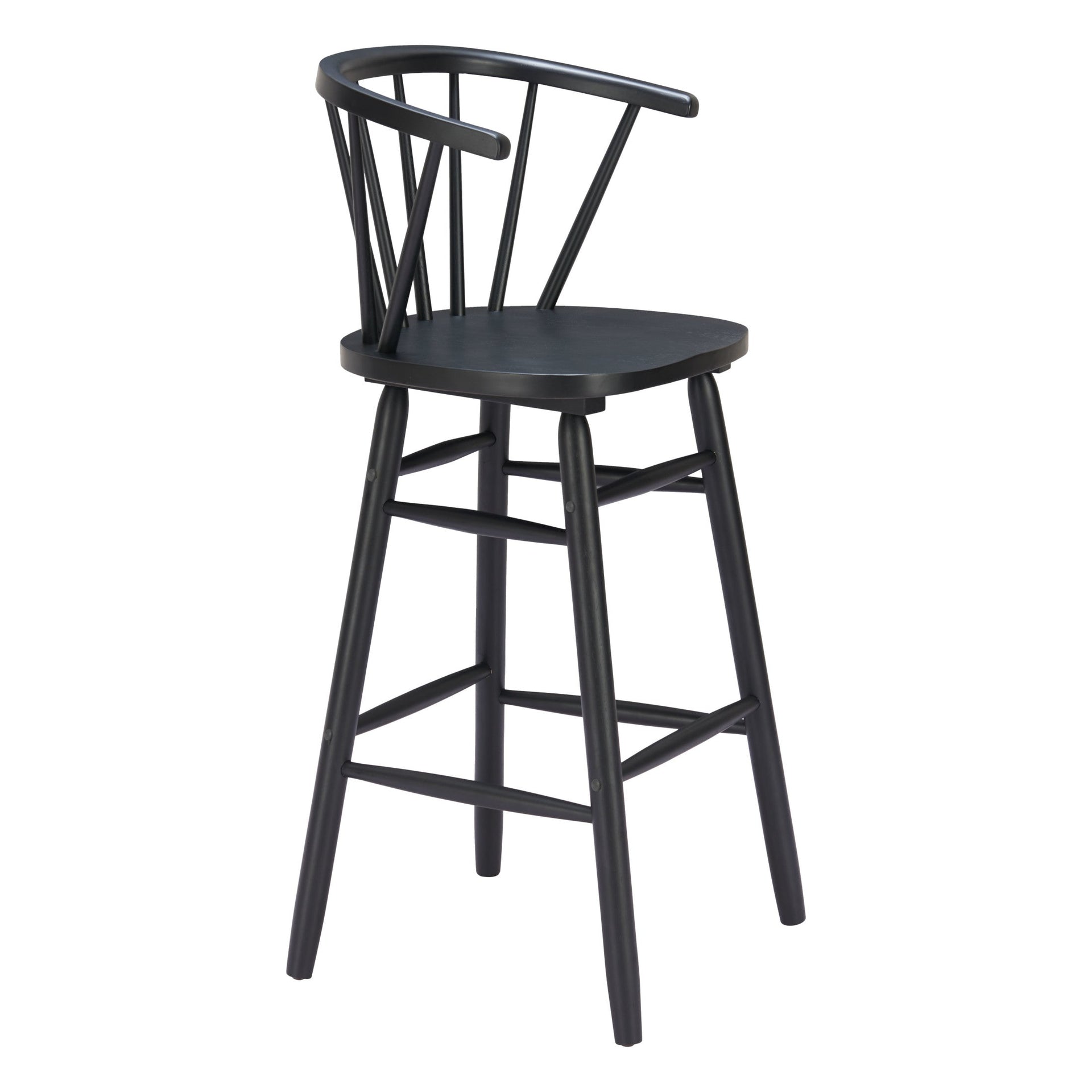 Stenger Barstool (Set of 2) Black