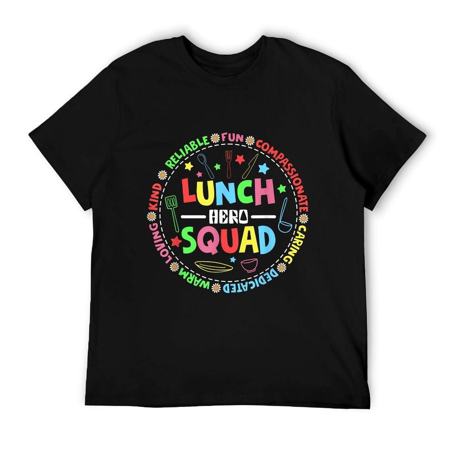 School Lunch Hero Squad Funny Cafeteria Workers Lunchroom T-Shirt
