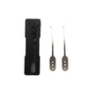 Essential stainless - steel multi - tool: quick - flip grav pick, door keys, lock rake. Durable. - Black