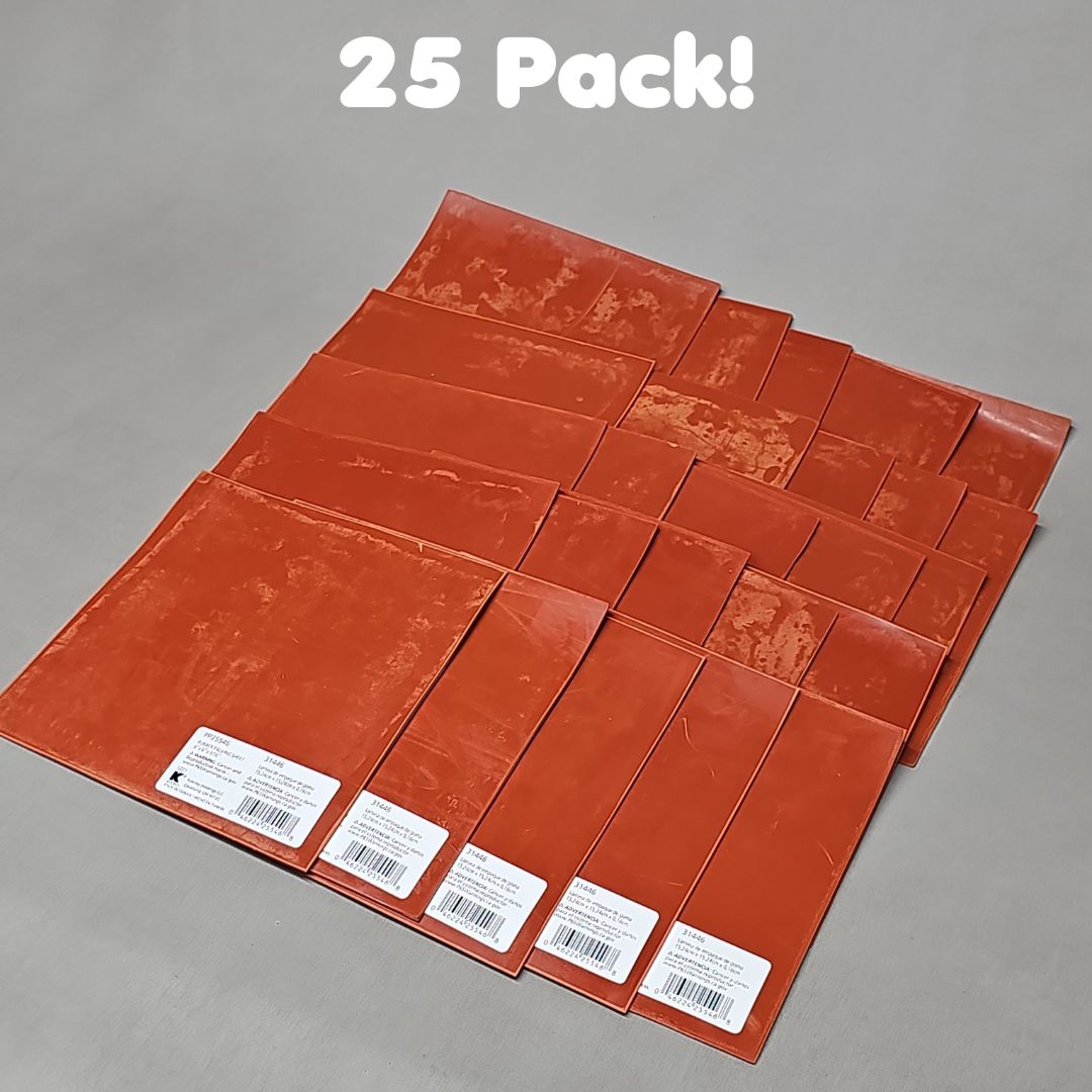 KEENEY Plumb Pak Rubber Packing Sheet 25-Pk 6 x 6 x 1/16