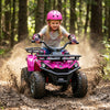 24V Electric Ride On Quad with LED Headlights-Pink