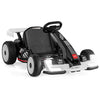 24V Kids Go Kart Licensed Audi Adjustable Ride on Racing Toy with Horn-Black & White - Black & White